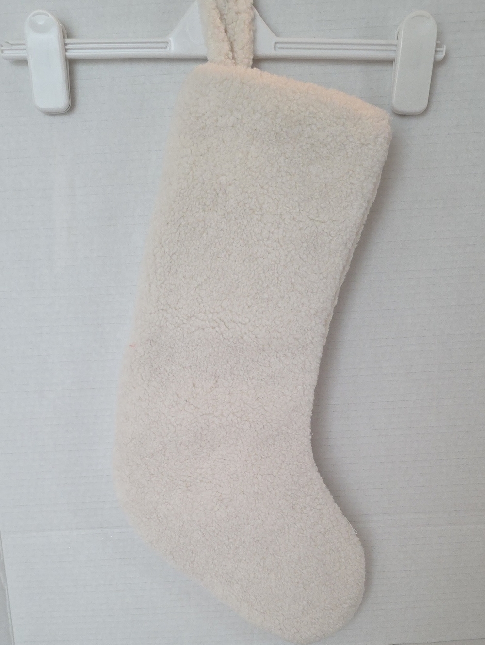 Wondershop Neutral Cream Sherpa Holiday Stocking